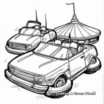 Appealing Bumper Cars Coloring Pages 1