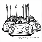 Appealing Bumper Cars Coloring Pages 3