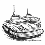 Appealing Bumper Cars Coloring Pages 4