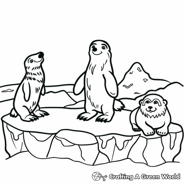 North Pole Coloring Pages - Free &amp; Printable!