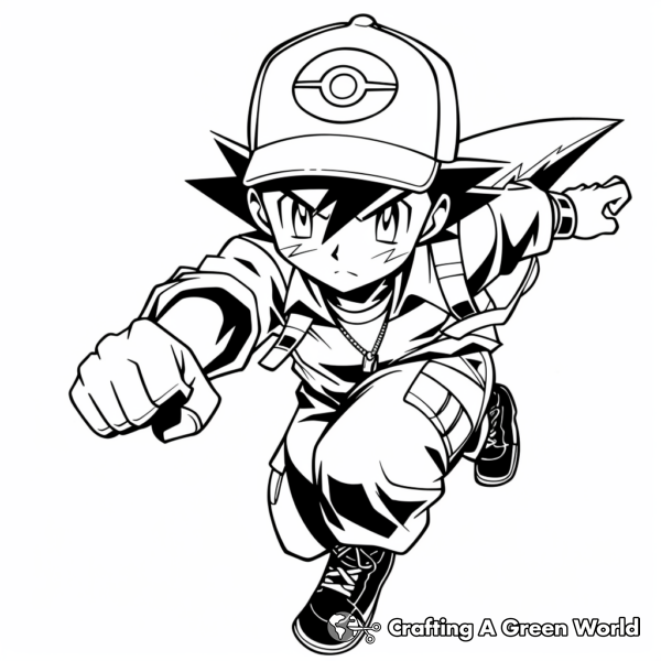 Ash Pokemon Coloring Pages - Free & Printable!