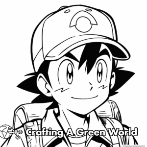Ash Pokemon Coloring Pages - Free &amp; Printable!