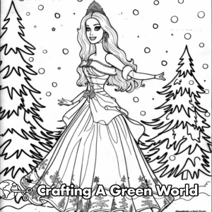 Christmas Barbie Coloring Pages - Free &amp; Printable!