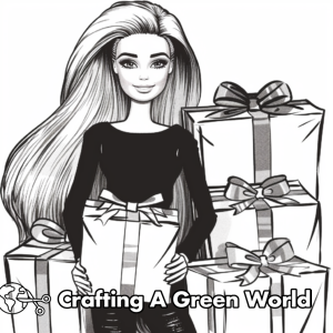 Christmas Barbie Coloring Pages - Free &amp; Printable!