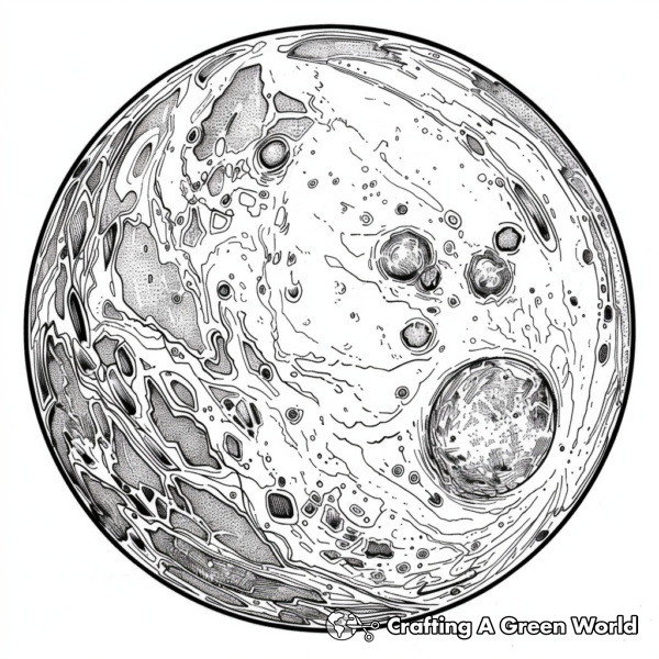 Beautiful Mercury Planet Coloring Pages 1