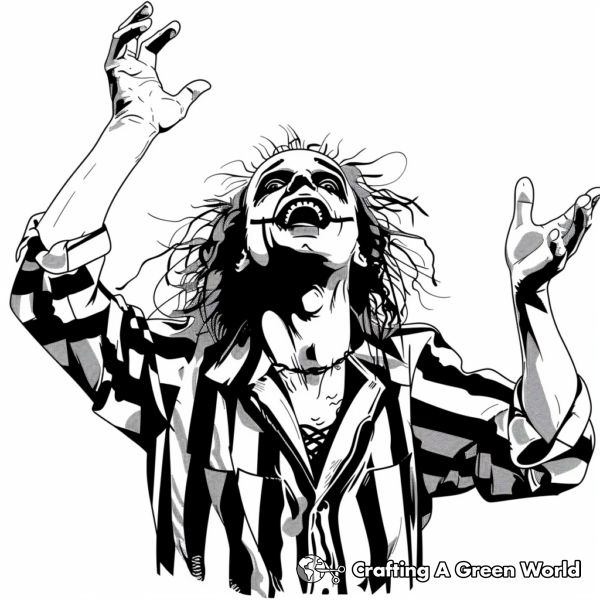 Beetlejuice Movie Poster Coloring Pages 1