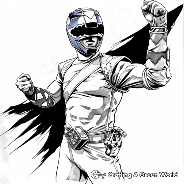 Blue Power Ranger Coloring Pages - Free & Printable!