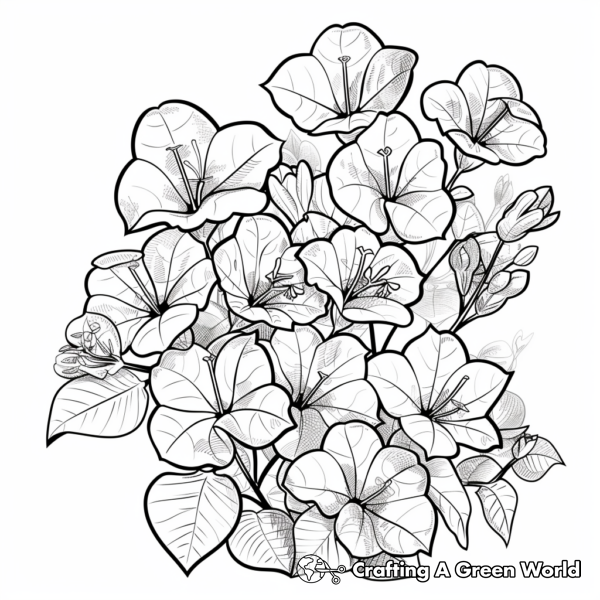 Tropical Flowers Coloring Pages - Free &amp; Printable!