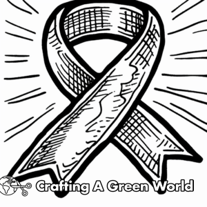 Awareness Ribbon Coloring Pages - Free &amp; Printable!