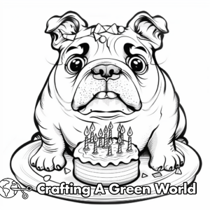 Happy Birthday Dog Coloring Pages - Free &amp; Printable!
