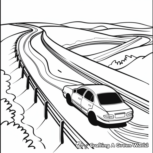 Free Printable Mile Tracker Coloring Page for Fun Creative Activity