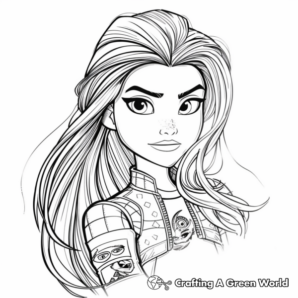 Descendants 3 Coloring Pages - Free &amp; Printable!