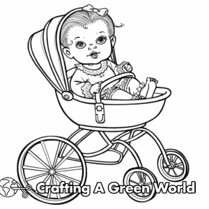Baby Doll Coloring Pages - Free &amp; Printable!