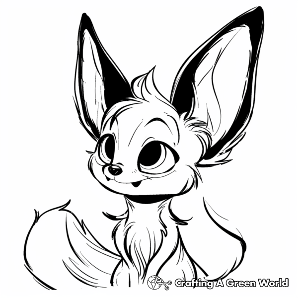Charming Rouge the Bat Coloring Pages 1