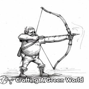 Bow And Arrow Coloring Pages - Free &amp; Printable!
