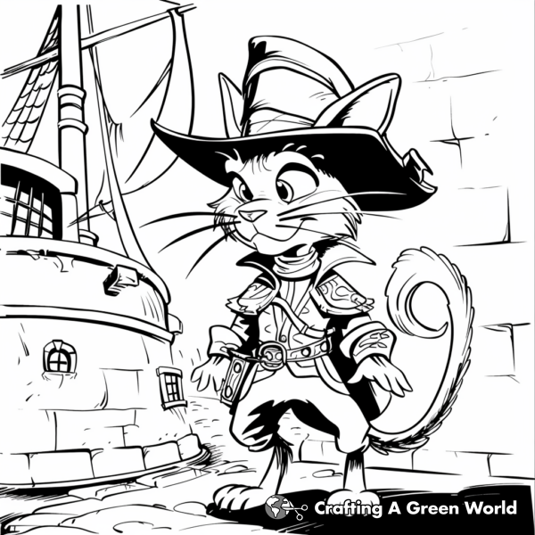 Classic Puss in Boots from The Last Wish Coloring Pages 1