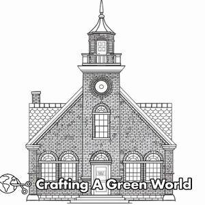 Schoolhouse Coloring Pages - Free & Printable!