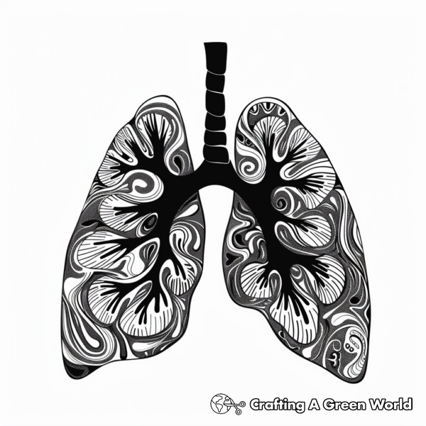 Lungs Coloring Pages - Free &amp; Printable!