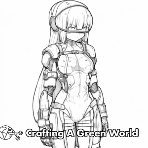 Anime Girl Full Body Coloring Pages - Free & Printable!