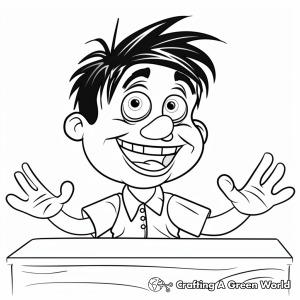 Creative Jeffy Puppet Coloring Pages 1
