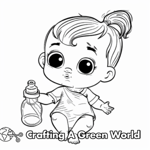 Baby Doll Coloring Pages - Free &amp; Printable!