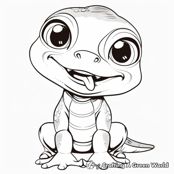 Gekko Coloring Pages - Free &amp; Printable!