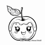 Cute Candy Apples Coloring Pages 2