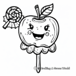 Cute Candy Apples Coloring Pages 4