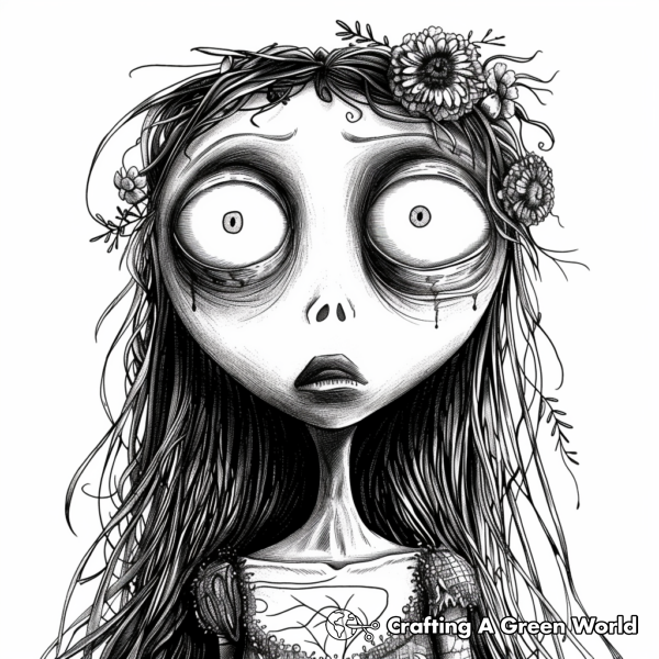 Corpse Bride Coloring Pages - Free & Printable!