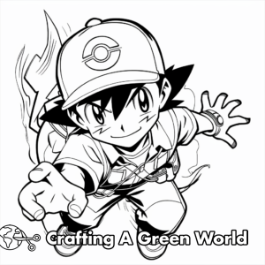 Ash Pokemon Coloring Pages - Free & Printable!