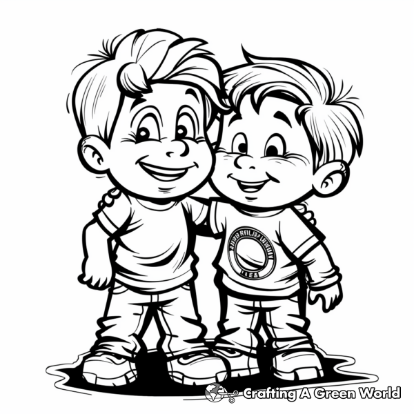 David And Jonathan Coloring Pages - Free &amp; Printable!