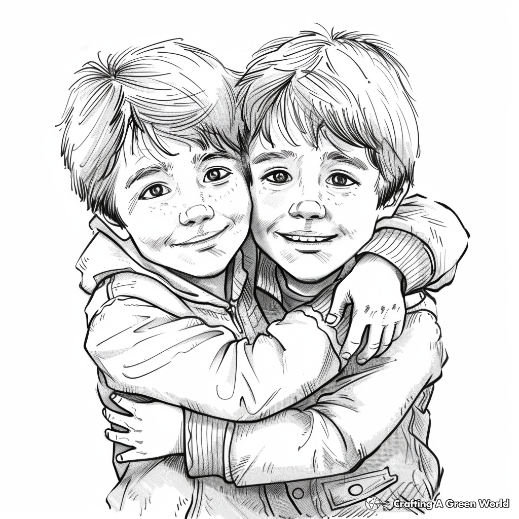 Jonathan And David Friendship Coloring Page 2025 Jonathan And David Friendship Coloring Page 2025