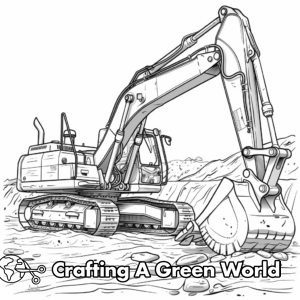 Backhoe Coloring Pages - Free &amp; Printable!