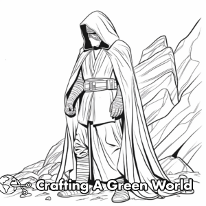 Jedi Coloring Pages - Free &amp; Printable!