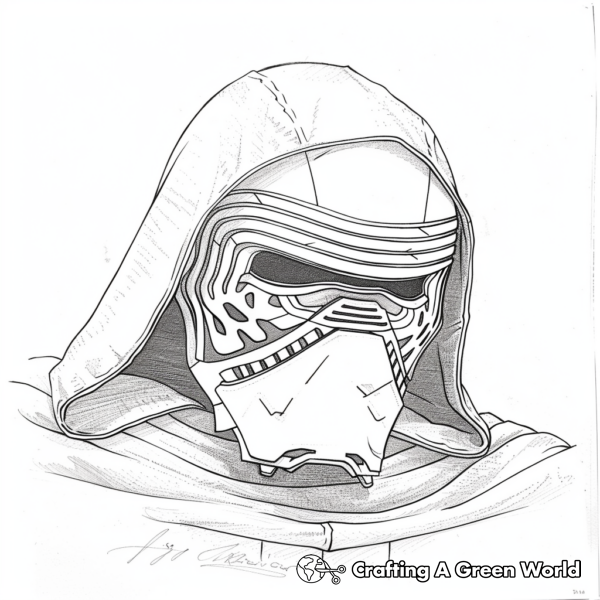 Kylo Ren Coloring Pages - Free &amp; Printable!