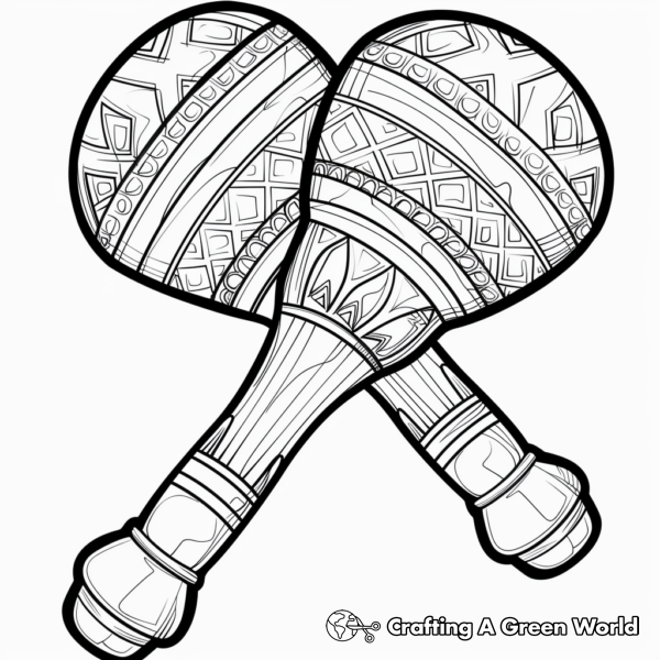 Maracas Coloring Pages - Free &amp; Printable!