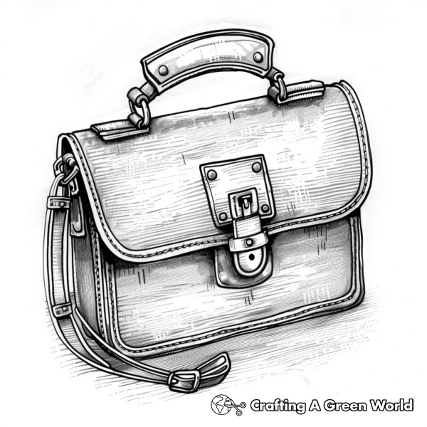 Purse Coloring Pages - Free &amp; Printable!