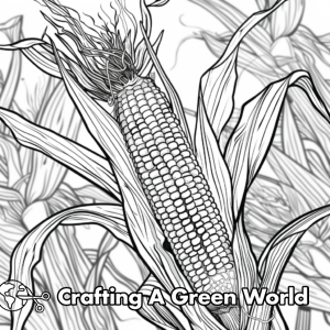 Corn On The Cob Coloring Pages - Free &amp; Printable!