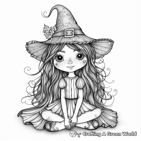Halloween Princess Coloring Pages - Free &amp; Printable!
