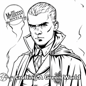 Draco Malfoy Coloring Pages - Free &amp; Printable!