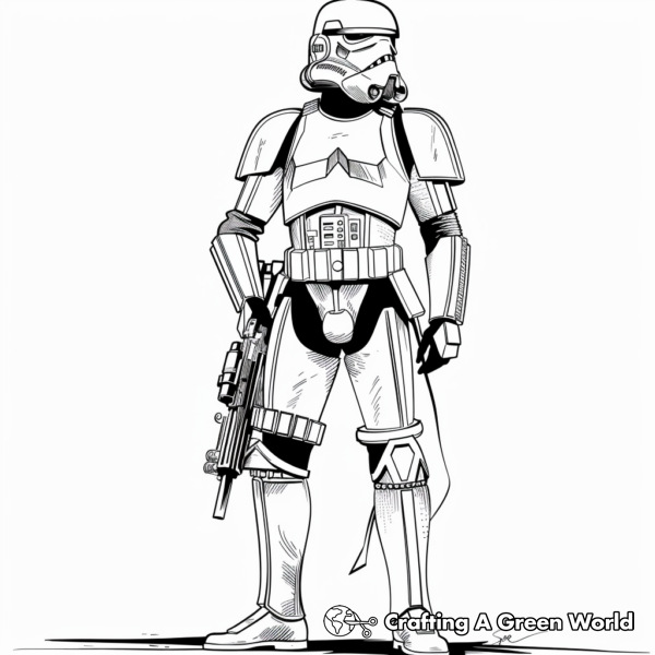 Storm Trooper Coloring Pages - Free &amp; Printable!