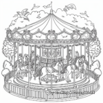 Engaging Carousel Coloring Pages 1