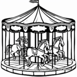 Engaging Carousel Coloring Pages 2