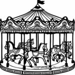 Engaging Carousel Coloring Pages 3