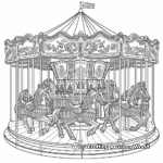 Engaging Carousel Coloring Pages 4