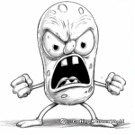 Enraged Squidward Coloring Pages for Adults 1