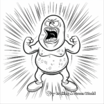 Enraged Squidward Coloring Pages for Adults 3