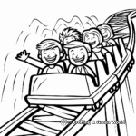 Exciting Roller Coaster Coloring Pages 3