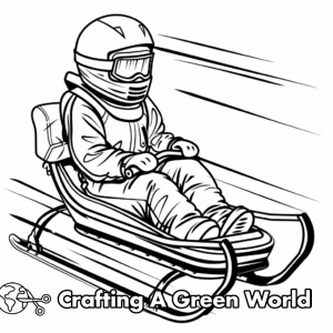 Sled Coloring Pages - Free &amp; Printable!
