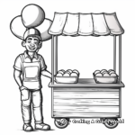 Fair Balloon Seller Coloring Pages 1
